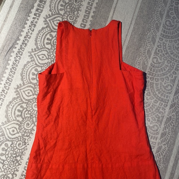 Emerson Fry Cut Out Mod Dress in Warm Red - Picture 14 of 16